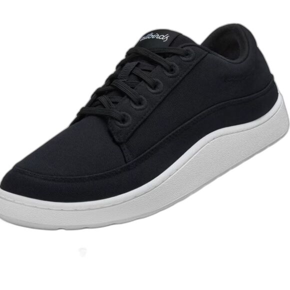 ALLBIRDS WOMENS SIZE 8 NATURAL BLACK CANVAS PACERS SNEAKERS - Picture 1 of 11